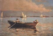 Winslow Homer Gloucester Harbor (mk44) oil on canvas